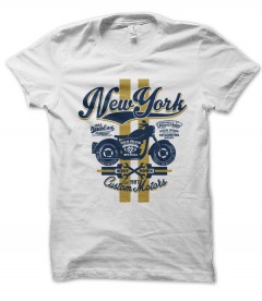 T shirt New York Custom Motors Teez Tee shirt humour et originaux