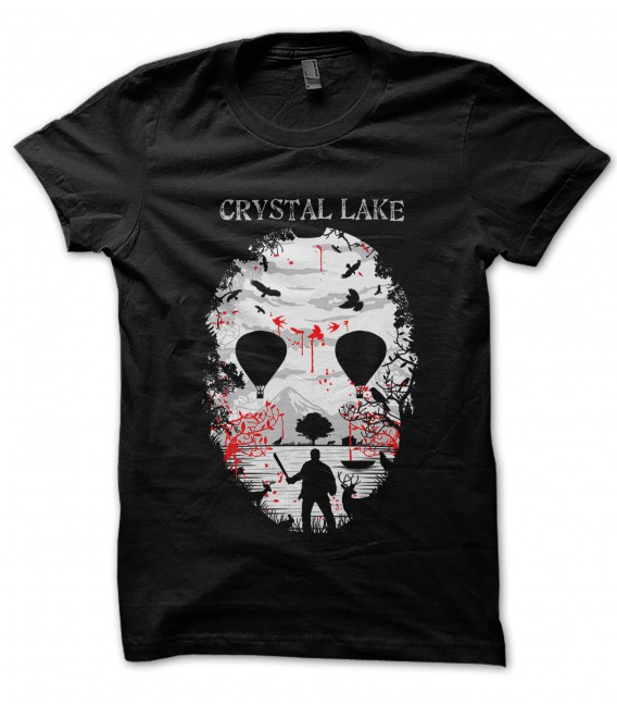Tee Shirt Crystal Lake, Vendredi 13 Masque de Jason