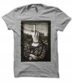 Tee Shirt Humoristique parodie La Joconde Mona Lisa Teez Tee