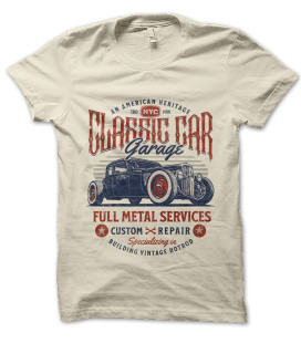 Tee Shirt Classic Car Garage vintage