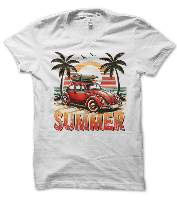 Tee Shirt Cox on Summer, la Coccinelle VW au Soleil !