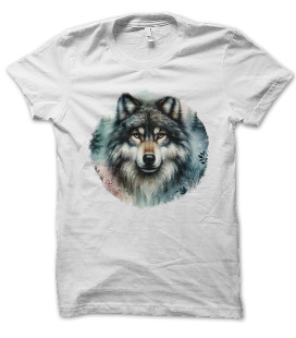 Tee Shirt Wolf , tête de Loup