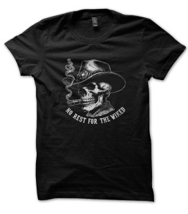 Tee Shirt Skull CowBoy, No rest for the Wiked