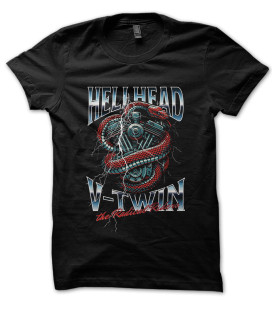 Tee Shirt HellHead V-Twin, Radical Riders ©HellHead