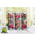 Tumbler Inox 590ml Dia de los Muertos